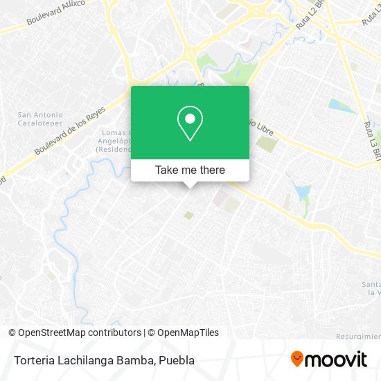 Torteria Lachilanga Bamba map