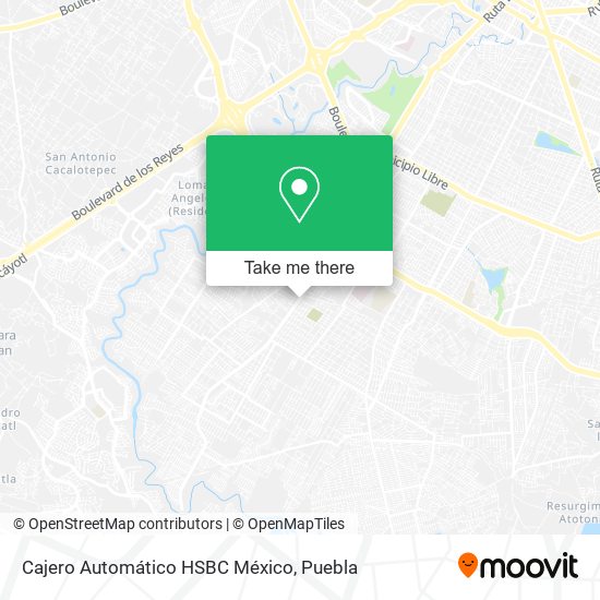 Cajero Automático HSBC México map