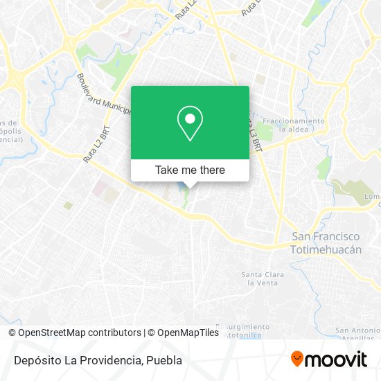 Mapa de Depósito La Providencia