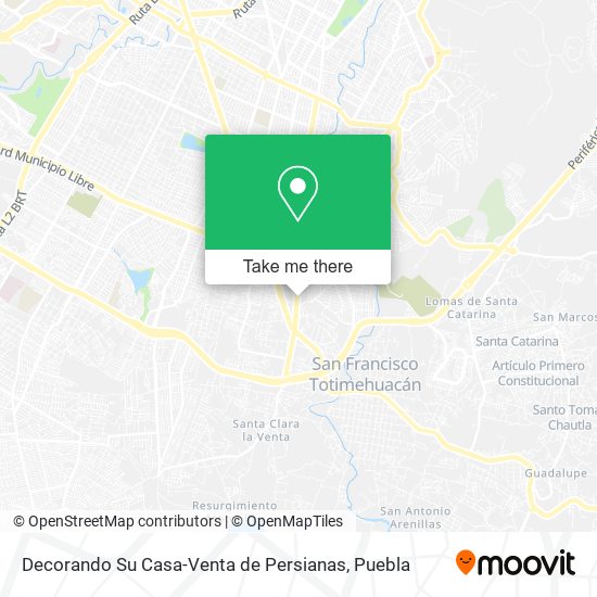Decorando Su Casa-Venta de Persianas map