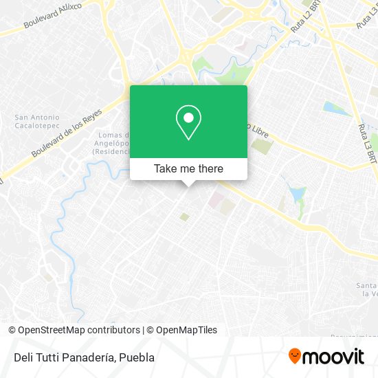 Mapa de Deli Tutti Panadería