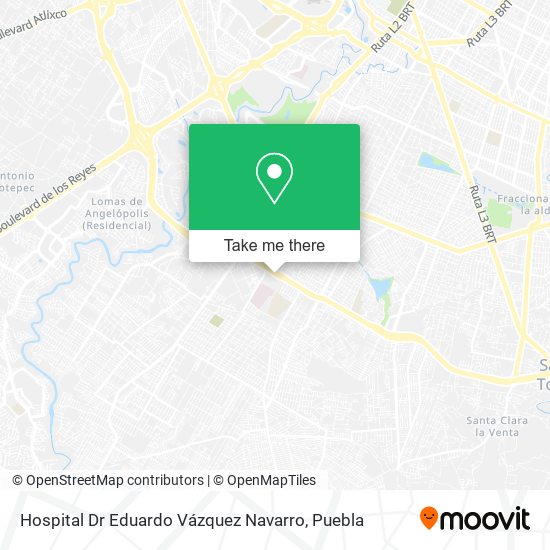 Mapa de Hospital Dr Eduardo Vázquez Navarro