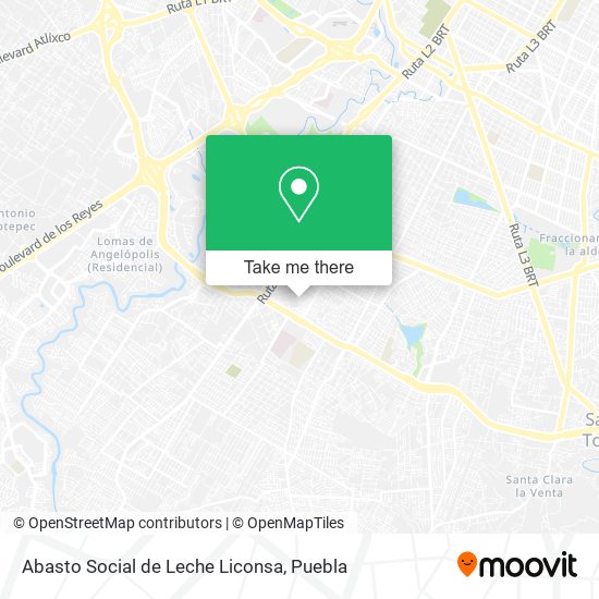Abasto Social de Leche Liconsa map