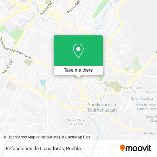 Refacciones de Licuadoras map