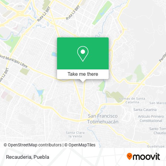 Mapa de Recauderia