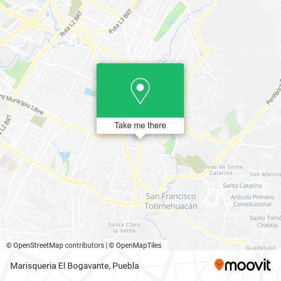 Marisqueria El Bogavante map