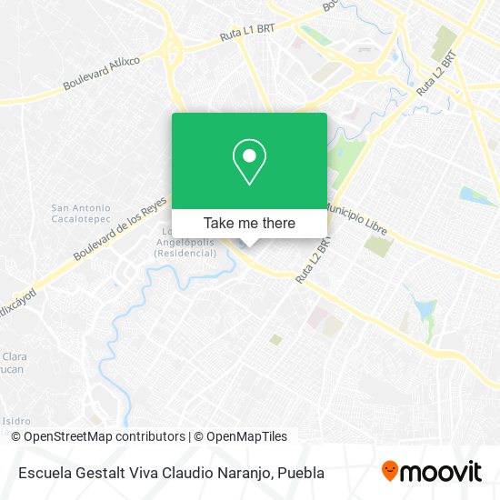 Mapa de Escuela Gestalt Viva Claudio Naranjo