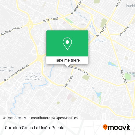 Corralon Gruas La Unión map