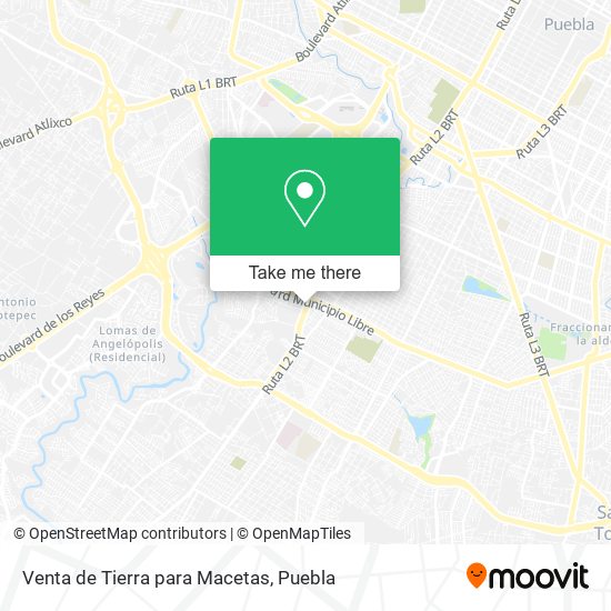 Venta de Tierra para Macetas map