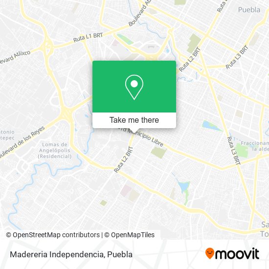 Mapa de Madereria Independencia