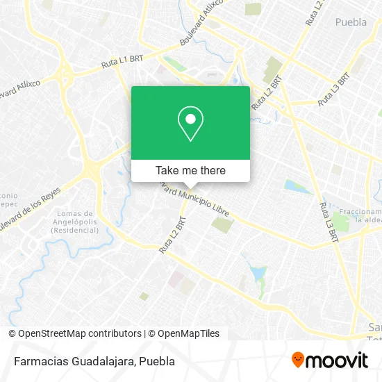 Farmacias Guadalajara map