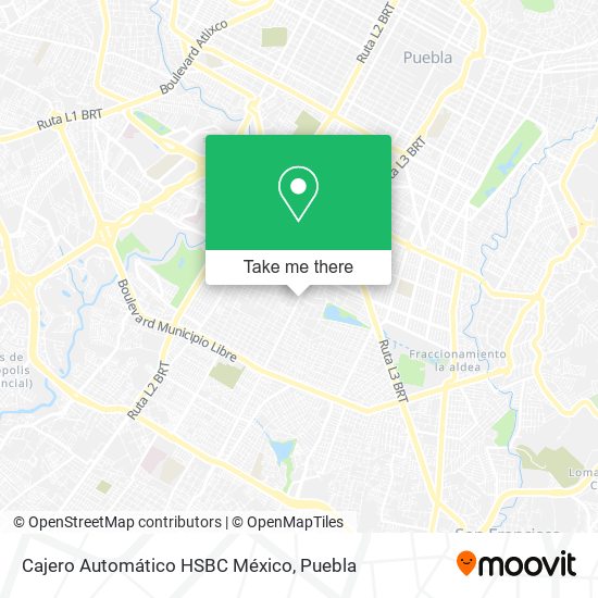 Cajero Automático HSBC México map
