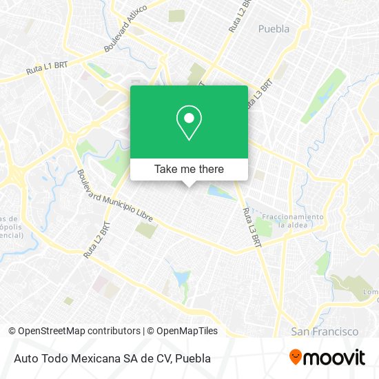 Auto Todo Mexicana SA de CV map