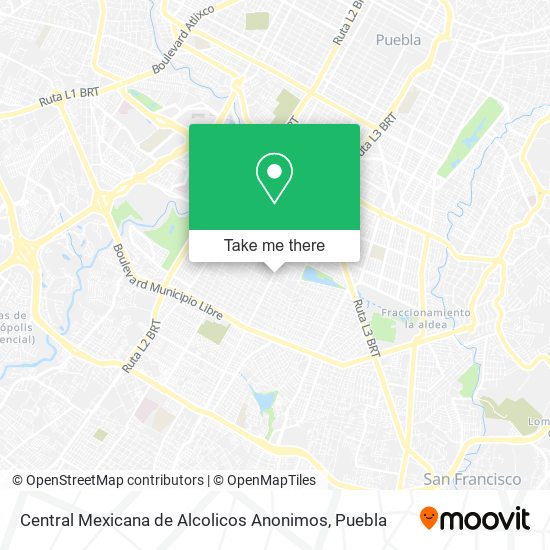 Central Mexicana de Alcolicos Anonimos map