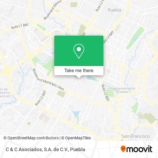Mapa de C & C Asociados, S.A. de C.V.