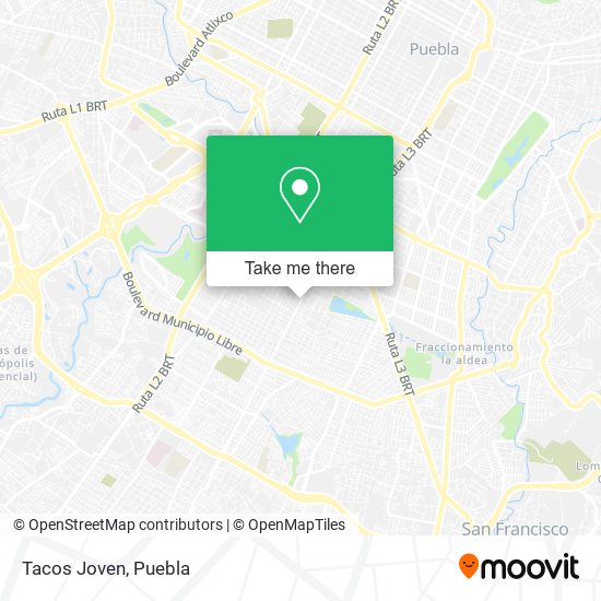 Tacos Joven map