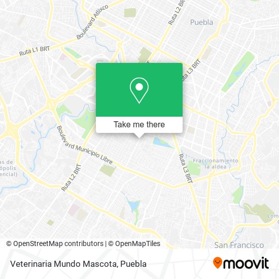 Mapa de Veterinaria Mundo Mascota