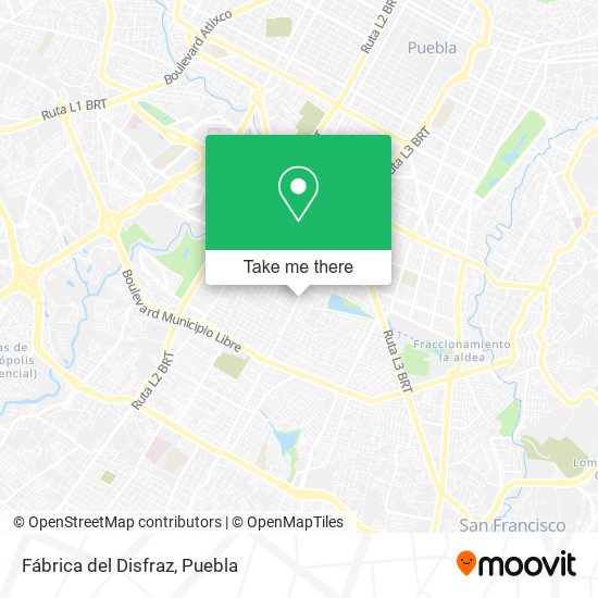 Fábrica del Disfraz map