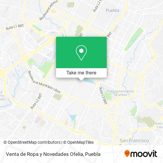 Venta de Ropa y Novedades Ofelia map