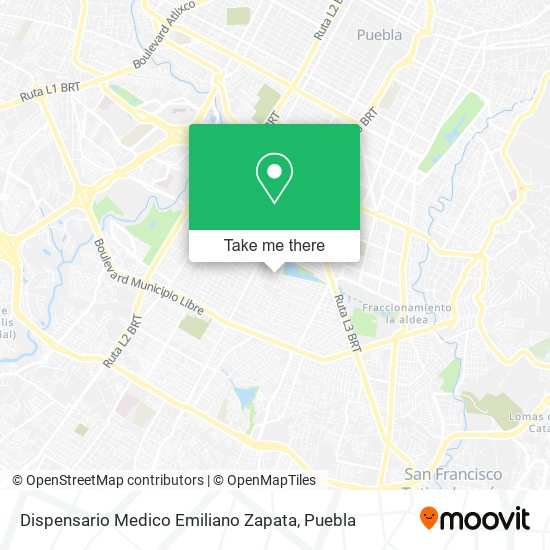 Dispensario Medico Emiliano Zapata map