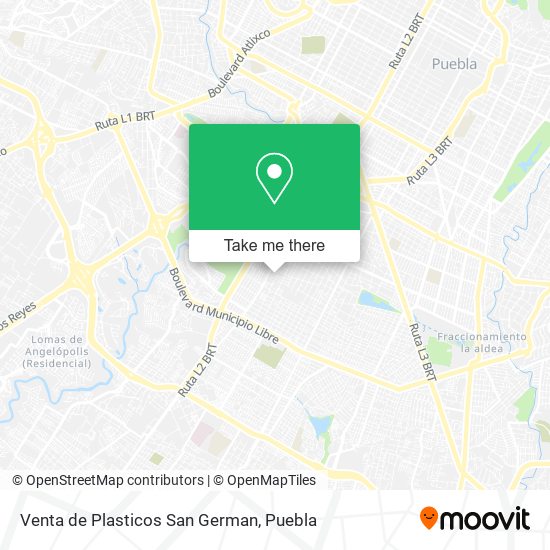 Mapa de Venta de Plasticos San German