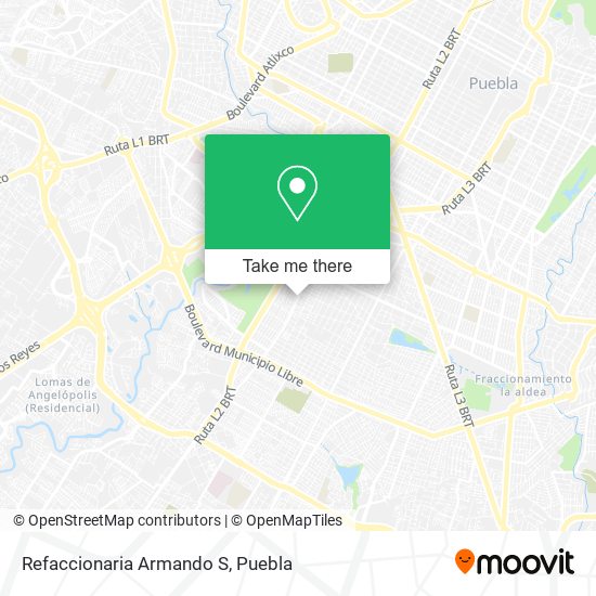 Mapa de Refaccionaria Armando S