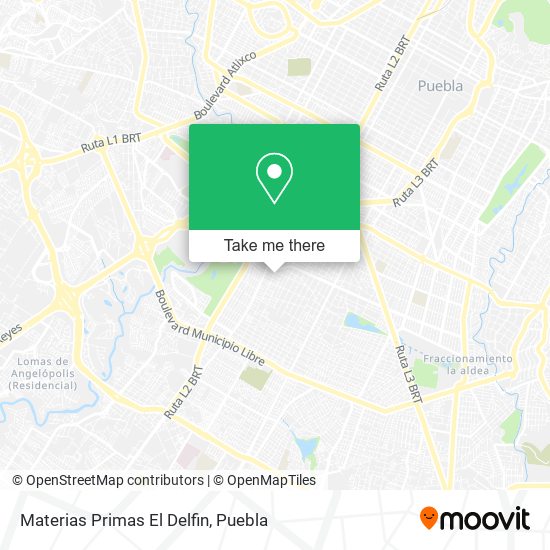 Materias Primas El Delfin map