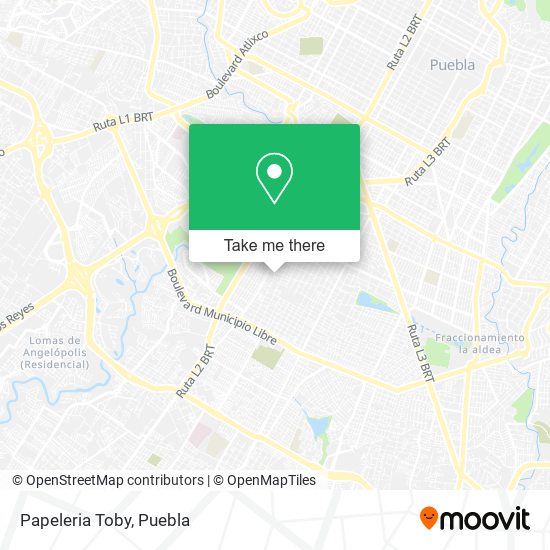 Mapa de Papeleria Toby