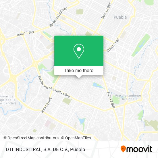 DTI INDUSTIRAL, S.A. DE C.V. map