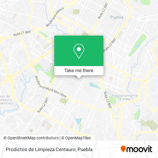 Prodictos de Limpieza Centauro map
