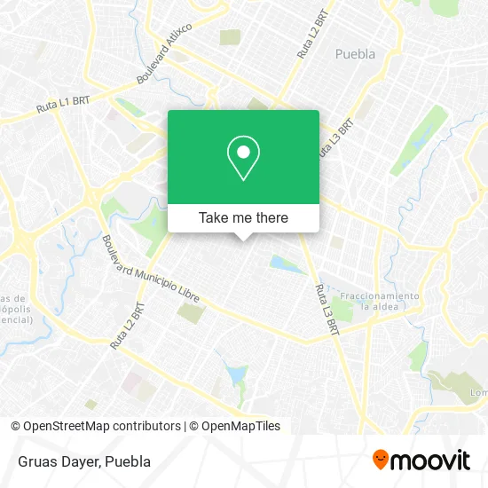 Gruas Dayer map