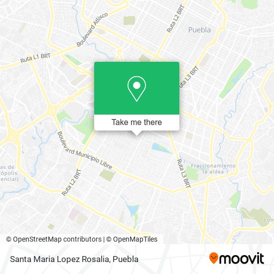 Mapa de Santa Maria Lopez Rosalia