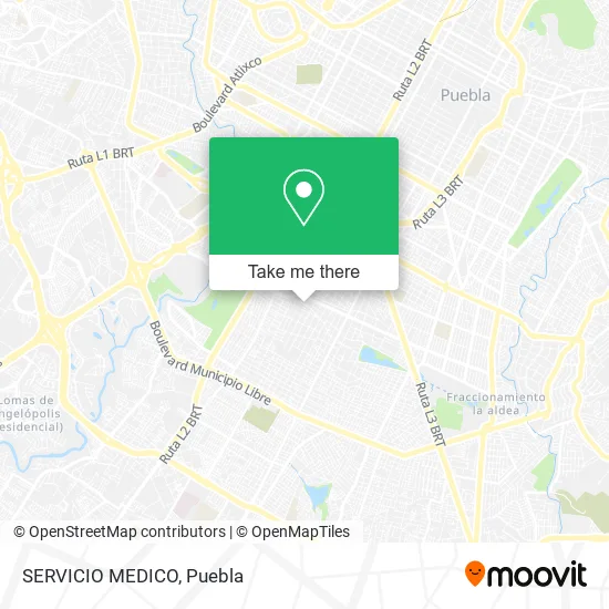 SERVICIO MEDICO map
