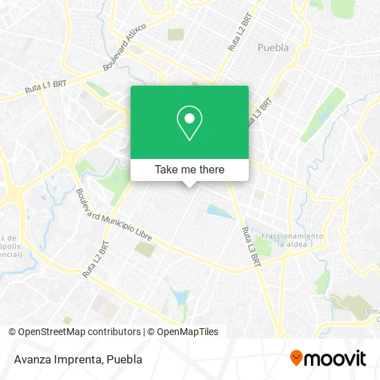 Avanza Imprenta map