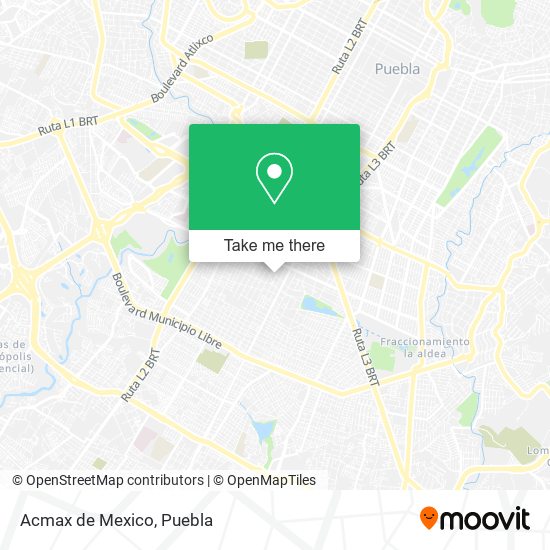 Mapa de Acmax de Mexico