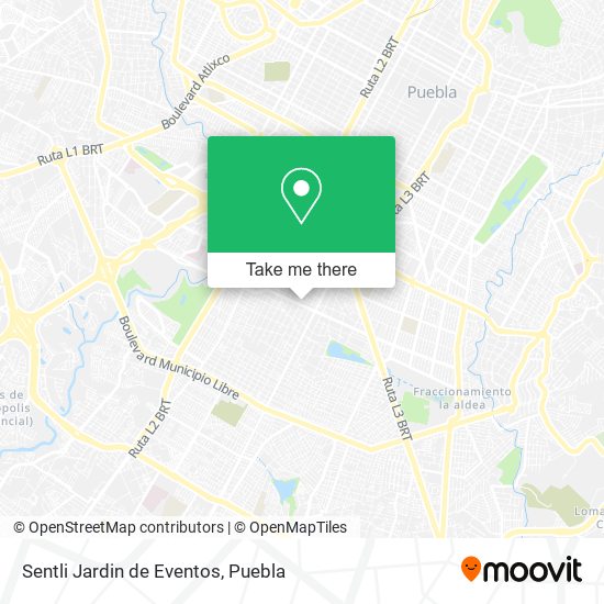 Sentli Jardin de Eventos map