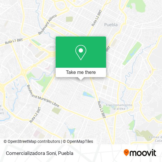 Mapa de Comercializadora Soni