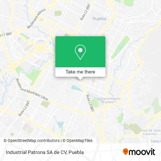 Industrial Patrona SA de CV map