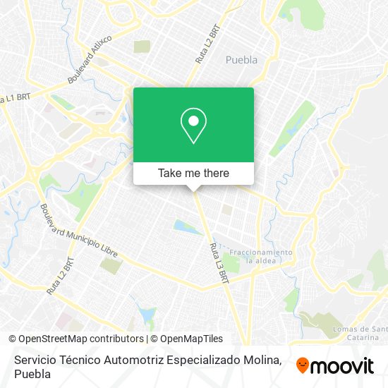 Mapa de Servicio Técnico Automotriz Especializado Molina