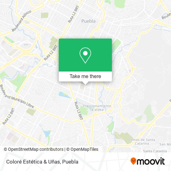 Mapa de Coloré Estética & Uñas