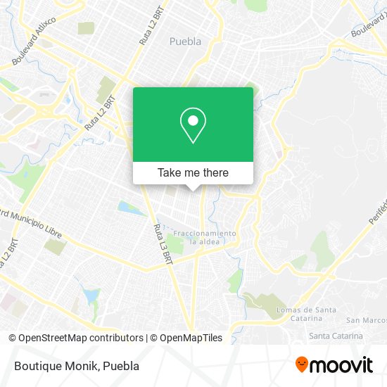 Mapa de Boutique Monik