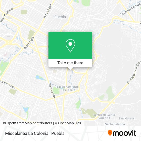 Mapa de Miscelanea La Colonial