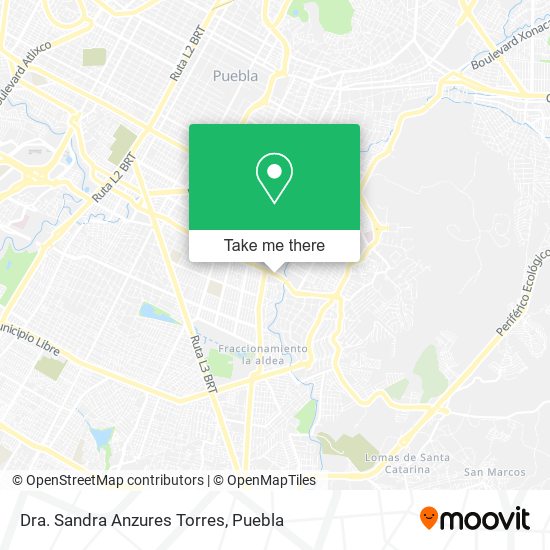 Dra. Sandra Anzures Torres map