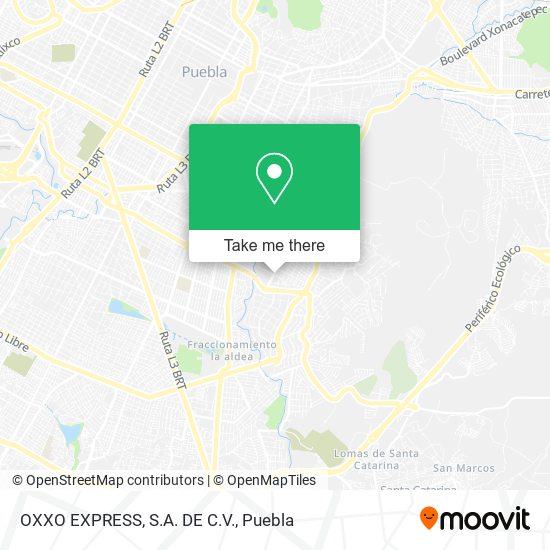 OXXO EXPRESS, S.A. DE C.V. map