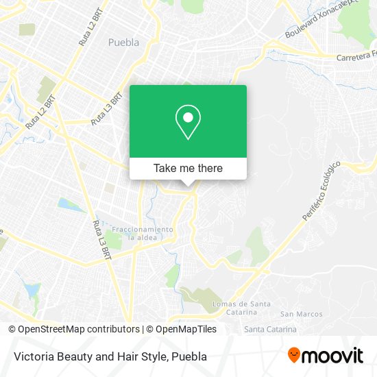 Mapa de Victoria Beauty and Hair Style