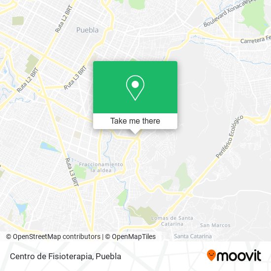 Mapa de Centro de Fisioterapia