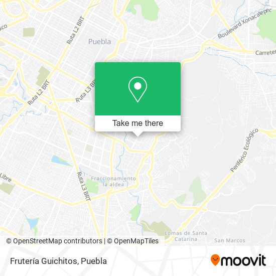 Mapa de Frutería Guichitos