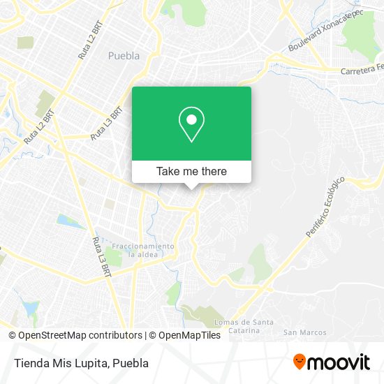 Mapa de Tienda Mis Lupita