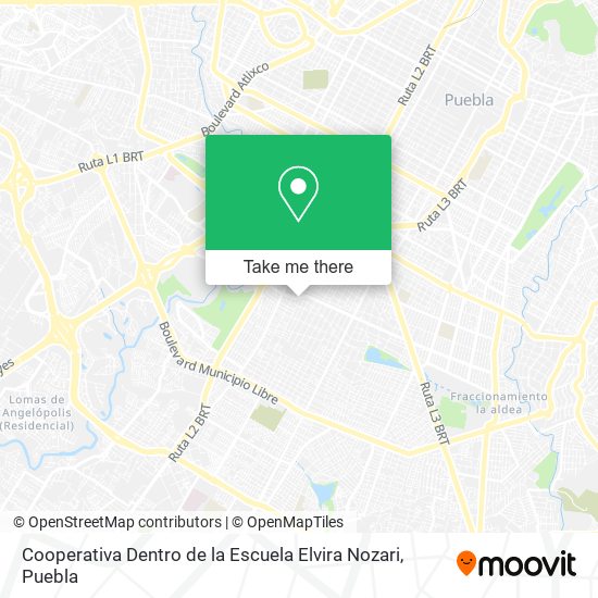 Mapa de Cooperativa Dentro de la Escuela Elvira Nozari