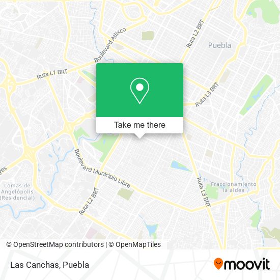 Mapa de Las Canchas
